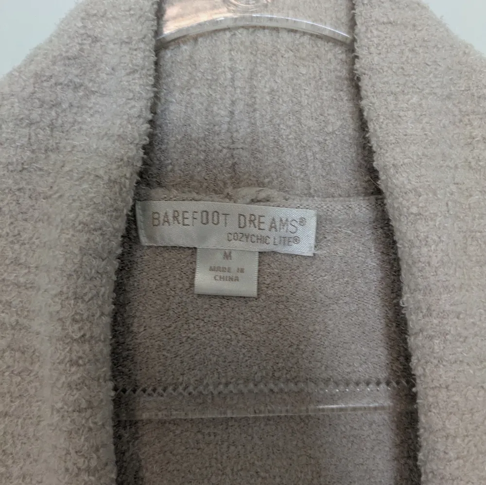 Barefoot Dreams CozyChic Lite Circle Cardi Beige Medium - Image 4