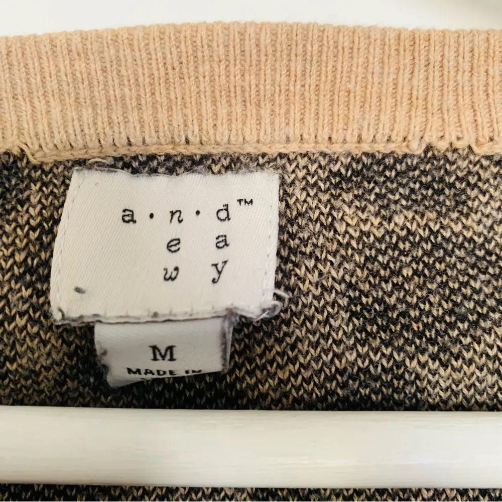 a new day Leopard Print Cardigan Sweater with Buttons | Size: L - Image 7