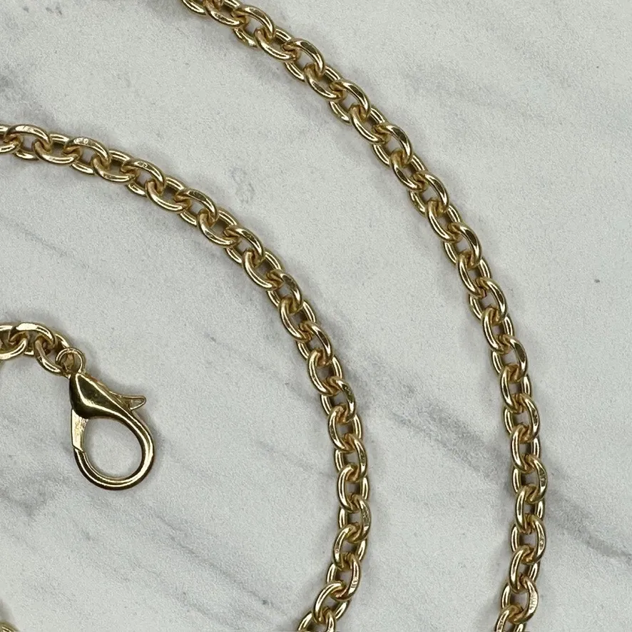 Gold Tone Chain Link Purse Strap Replacement Handbag Shoulder Crossbody ✨ - Image 5