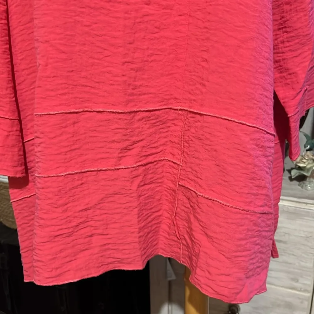 Ali Miles Vibrant Pink Tunic Top woman’s size 3X - Image 3