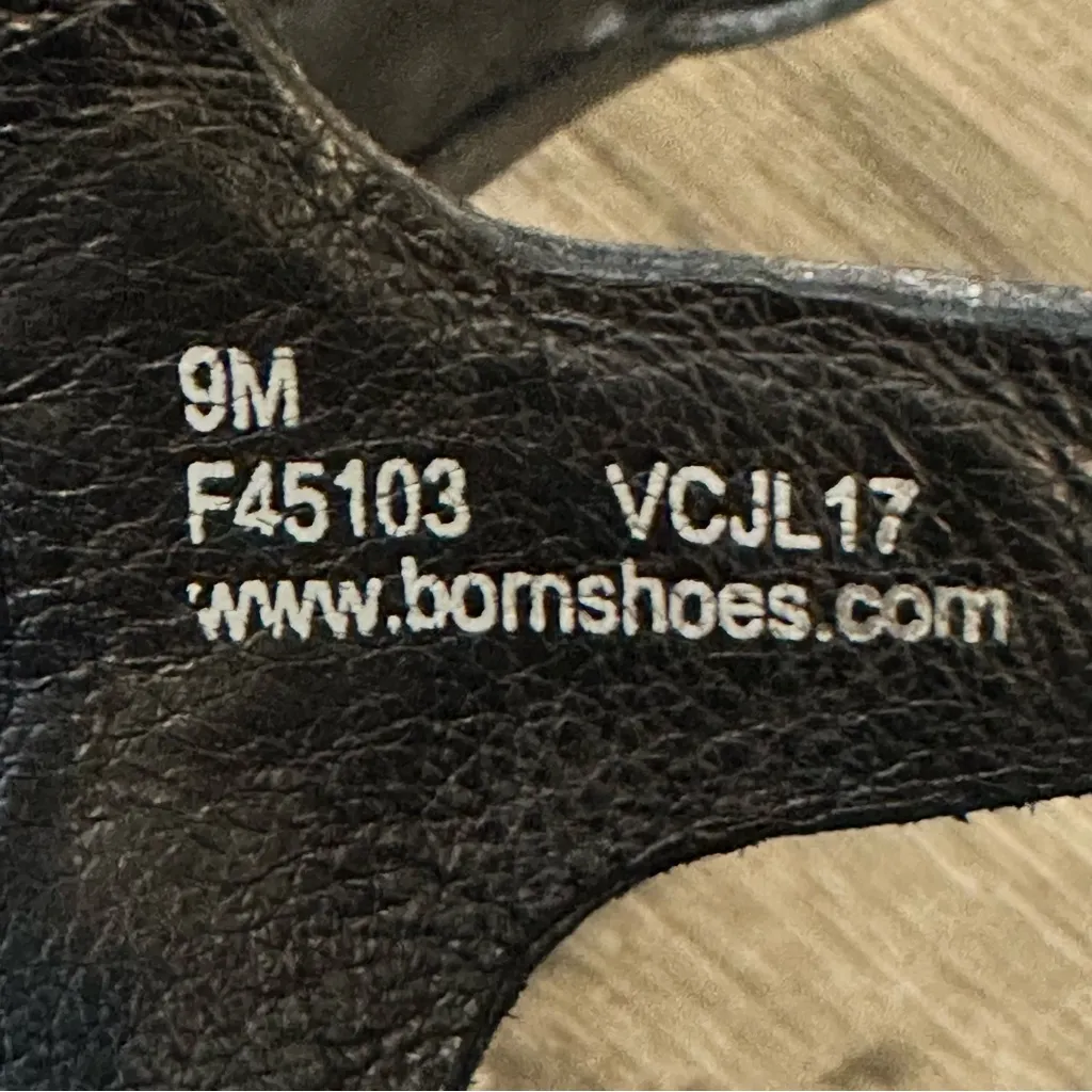 Born Black Leather Criss Cross
Woven Sandals Size 9 Y2K
Chunky Heel Strappy - Image 5