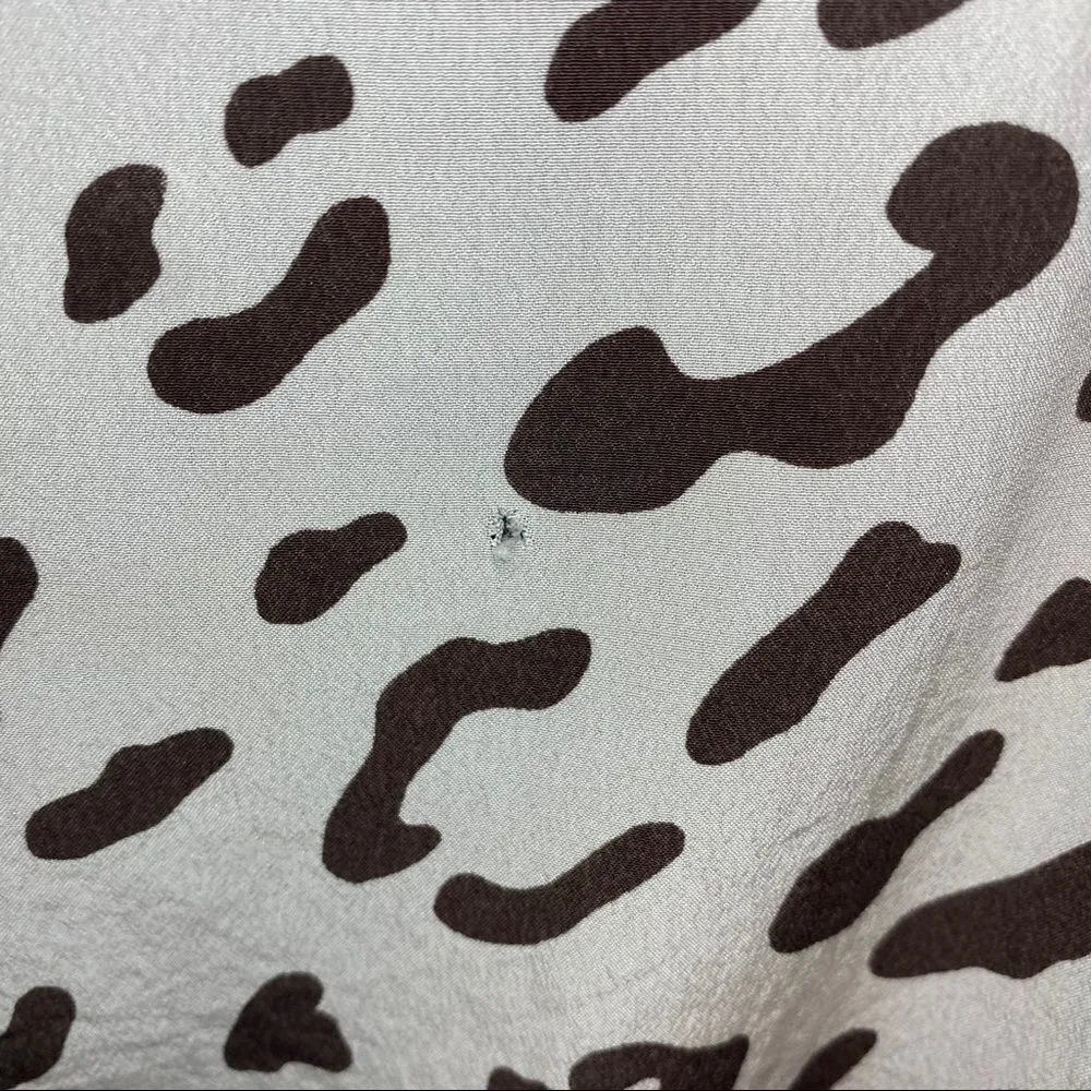 Escada animal print leopard/cheetah blouse Brown Size undefined - Image 8