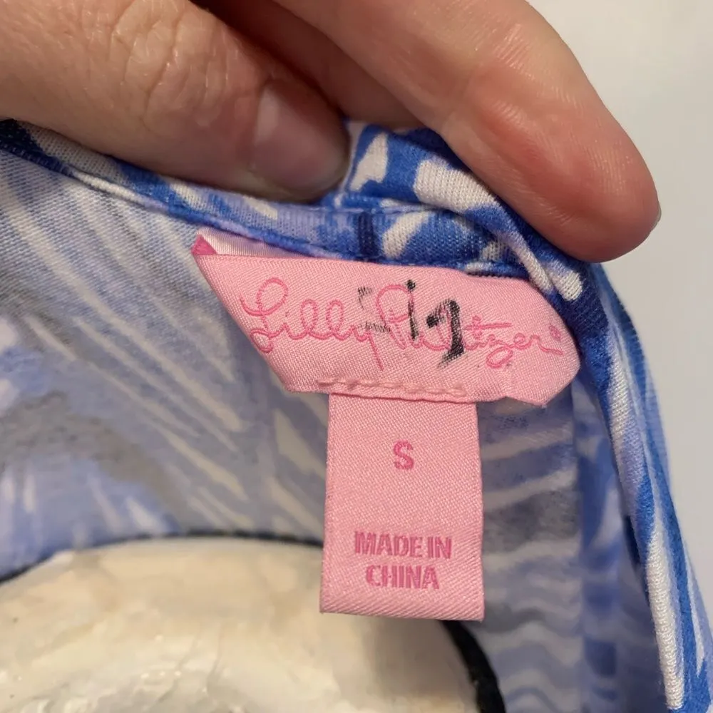 Lily Pulitzer | Lapis blue costa verde Lowe dress size small - Image 5