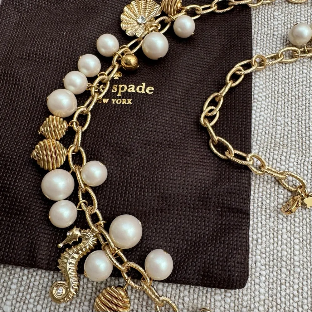 Kate Spade New York | Monterey Bay Long Necklace | Cream/Gold - Image 2