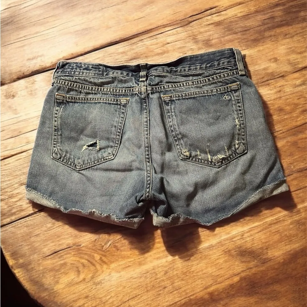 rag & bone Blue Jean Shorts Classic Mid-Thigh size 26 - Image 2