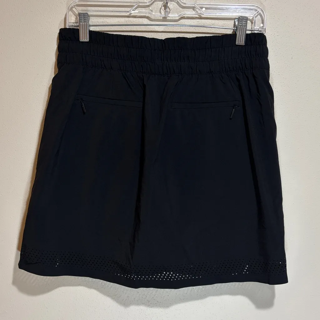 NEW TALL Athleta Baja Skort Black Lasercut Athletic Skirt Built-in Shorts 6T - Image 8