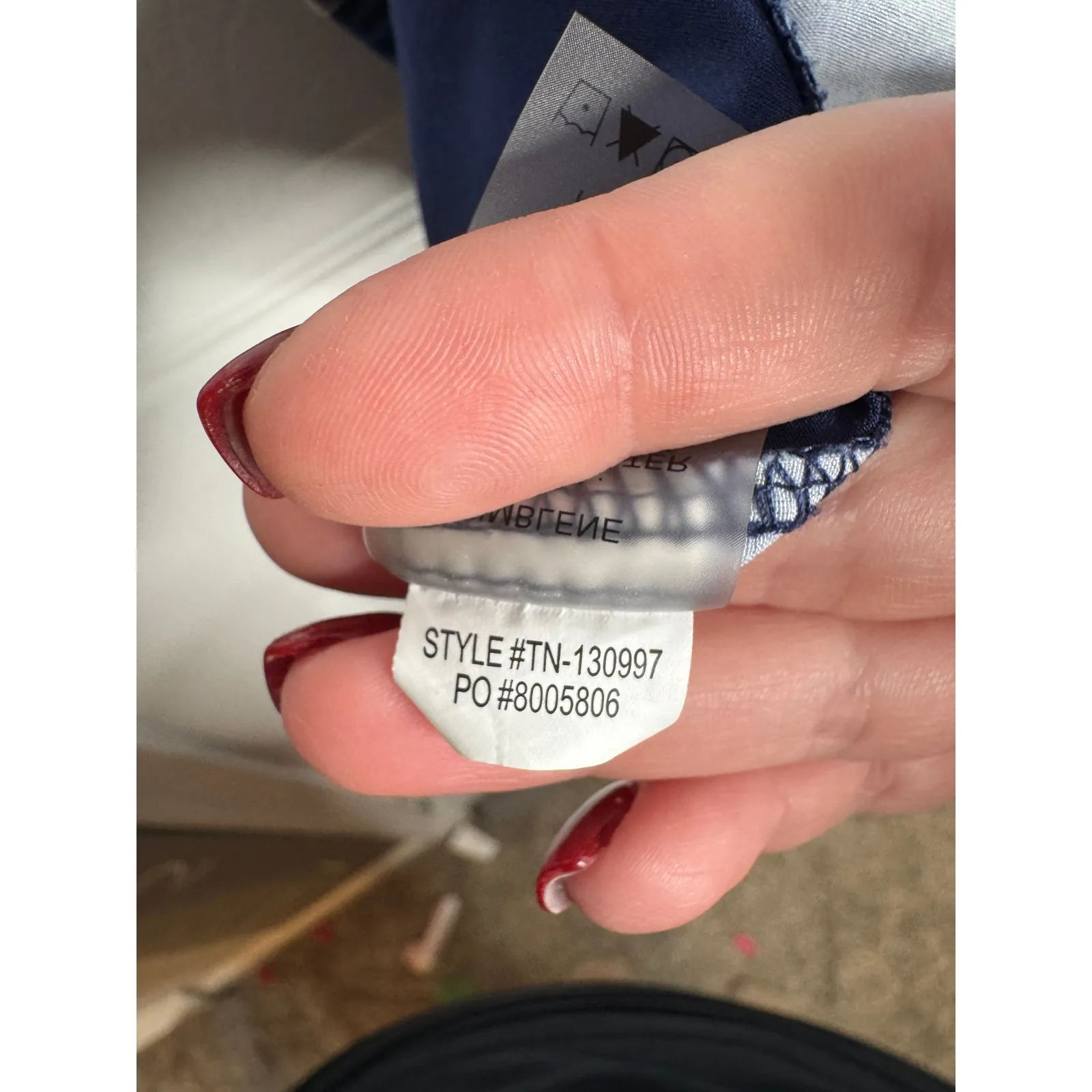 TITLE NINE Niblene Sleeveless Athletic Dress Navy/Printed Back Pockets Size M - Image 6