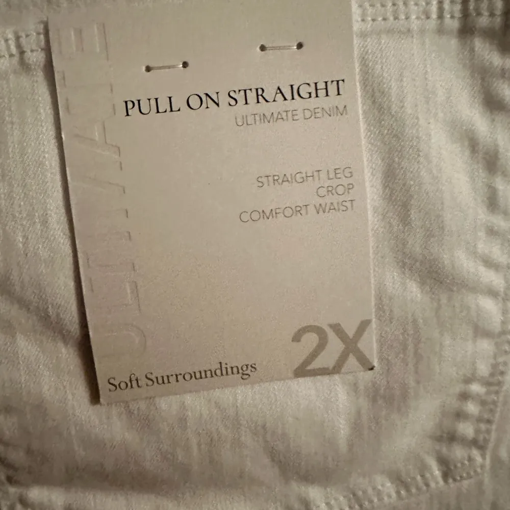 Soft Surroundings The Ultimate Denim Pull On Straight Crop Comfort Waist Jeans - Image 9