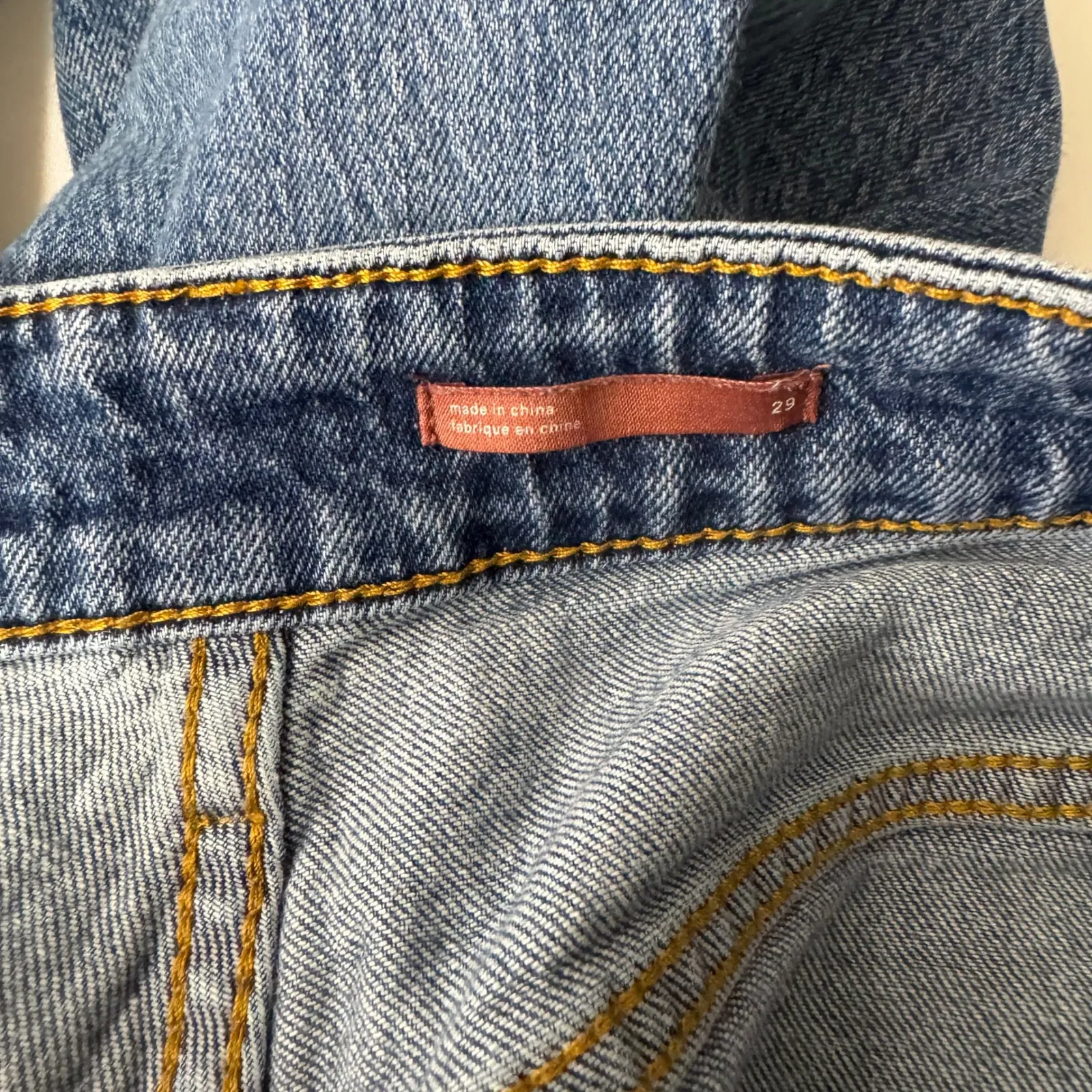 Anthropologie PILCRO The Vintage Straight Jeans Distressed Medium Wash Size 29 - Image 5