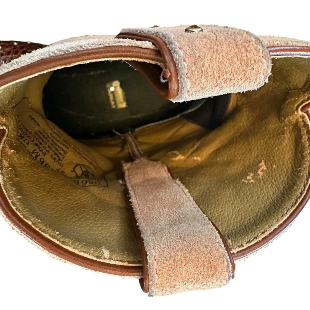 Ariat Pink Suede & Brown Leather Fatbaby Boots Size 6 B Western Cowboy - Image 9