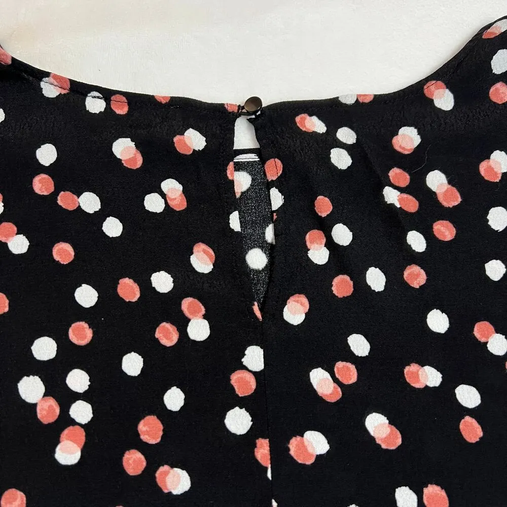 Leith Crewneck Polka Dot Blouse Size 2X Casual Lightweight Girly Party Colorful - Image 5