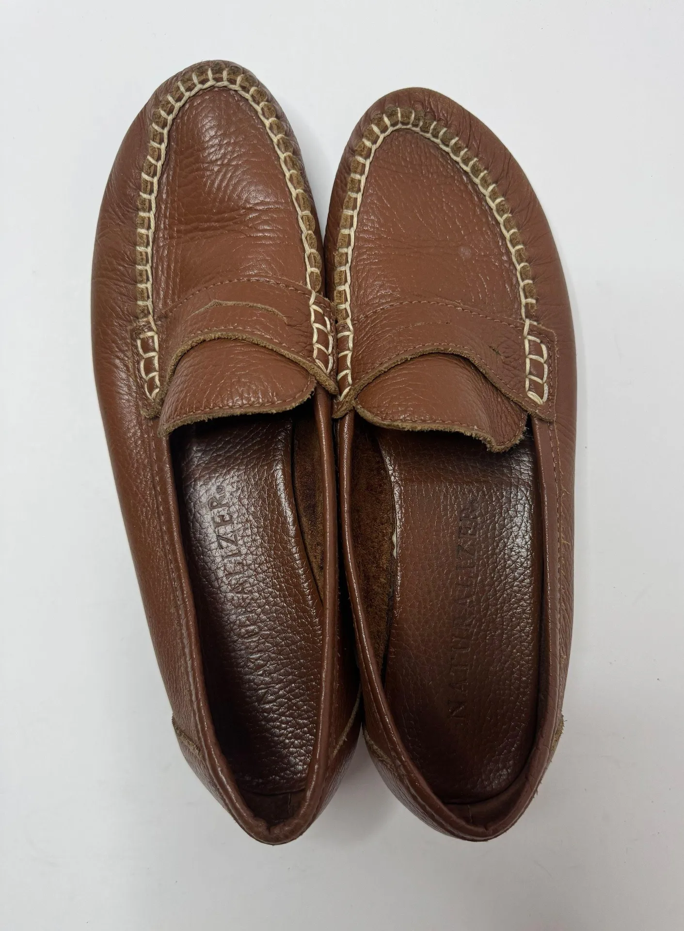 Naturalizer Brown Leather Loafers Size 7.5N - Image 5