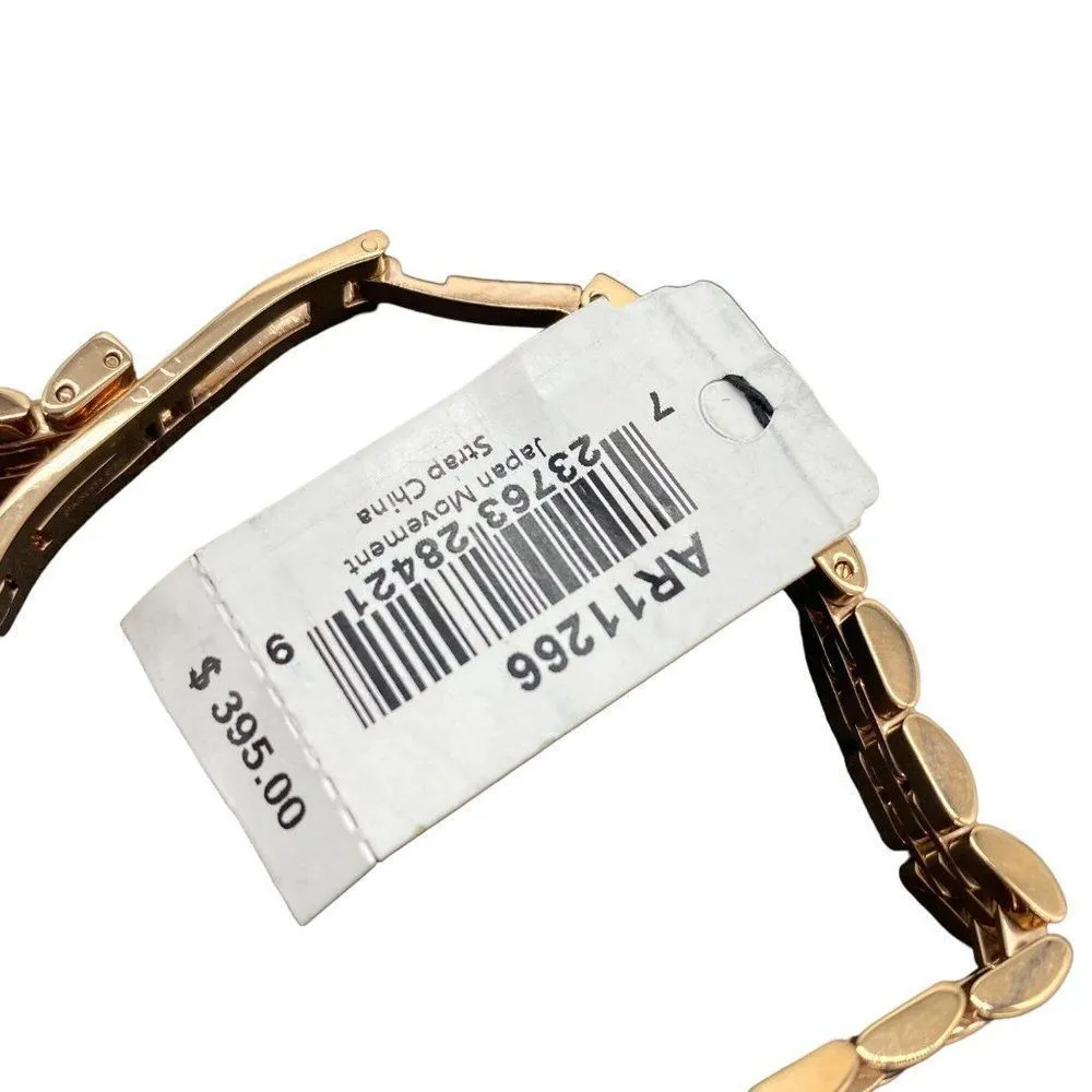 Emporio Armani Gianni Rose Gold Crystal Pave  Watch AR11266 New - Image 10