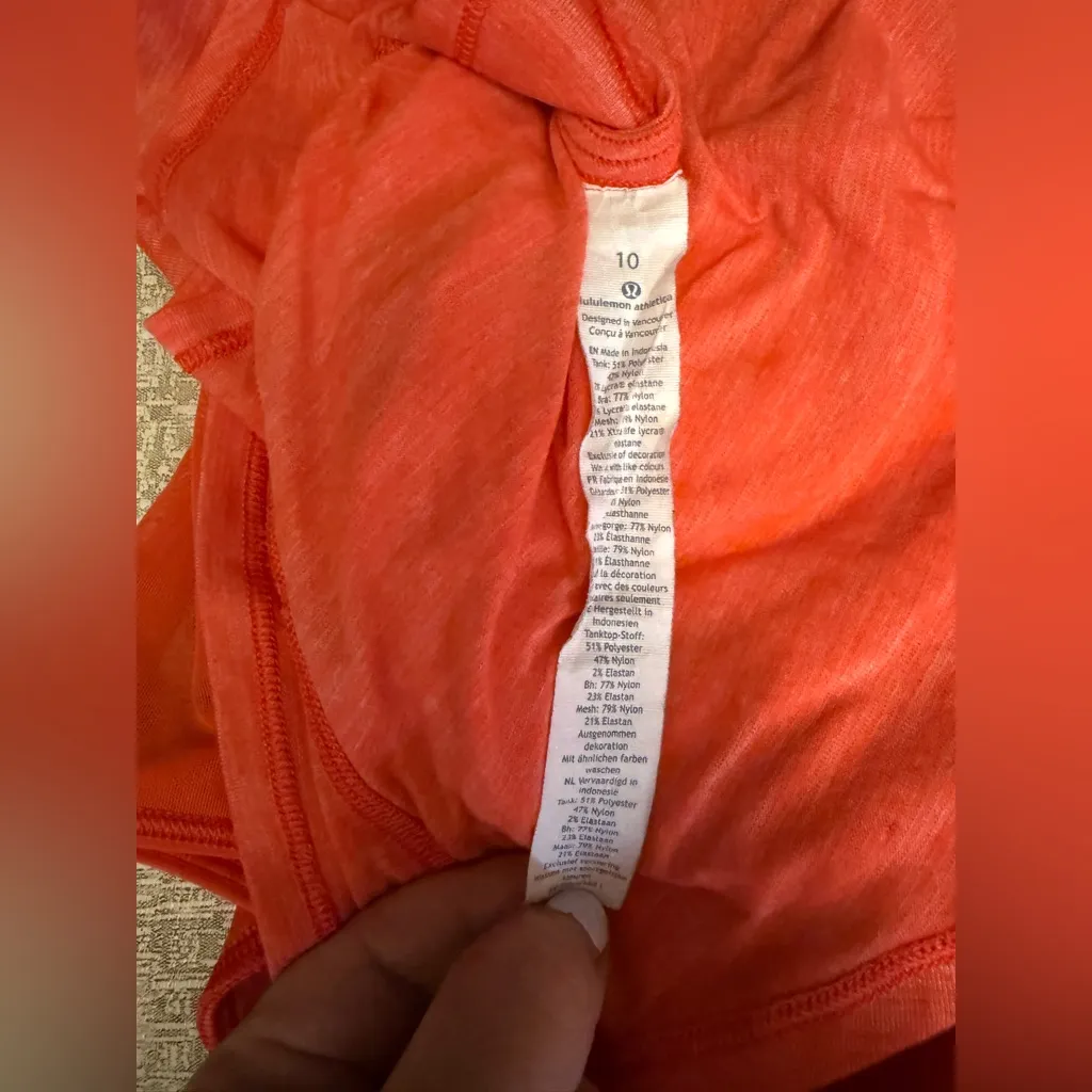 LULULEMON- Glide and Stride Tank Heathered Alarming Running Training Gym Yoga 10 - Image 9