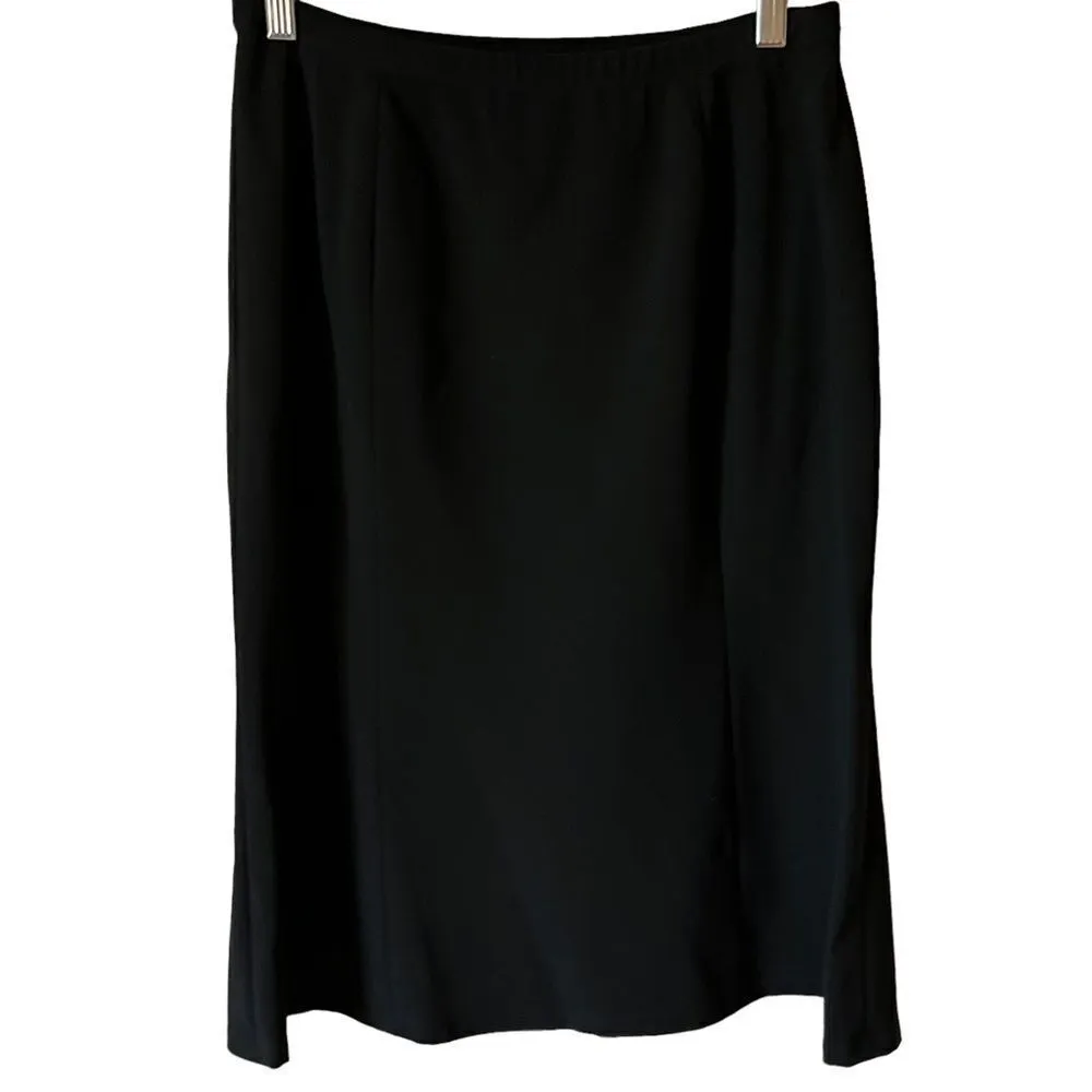 LAFAYETTE 148 New York Black Button Down Skirt Suit Set Size 4 - Image 14