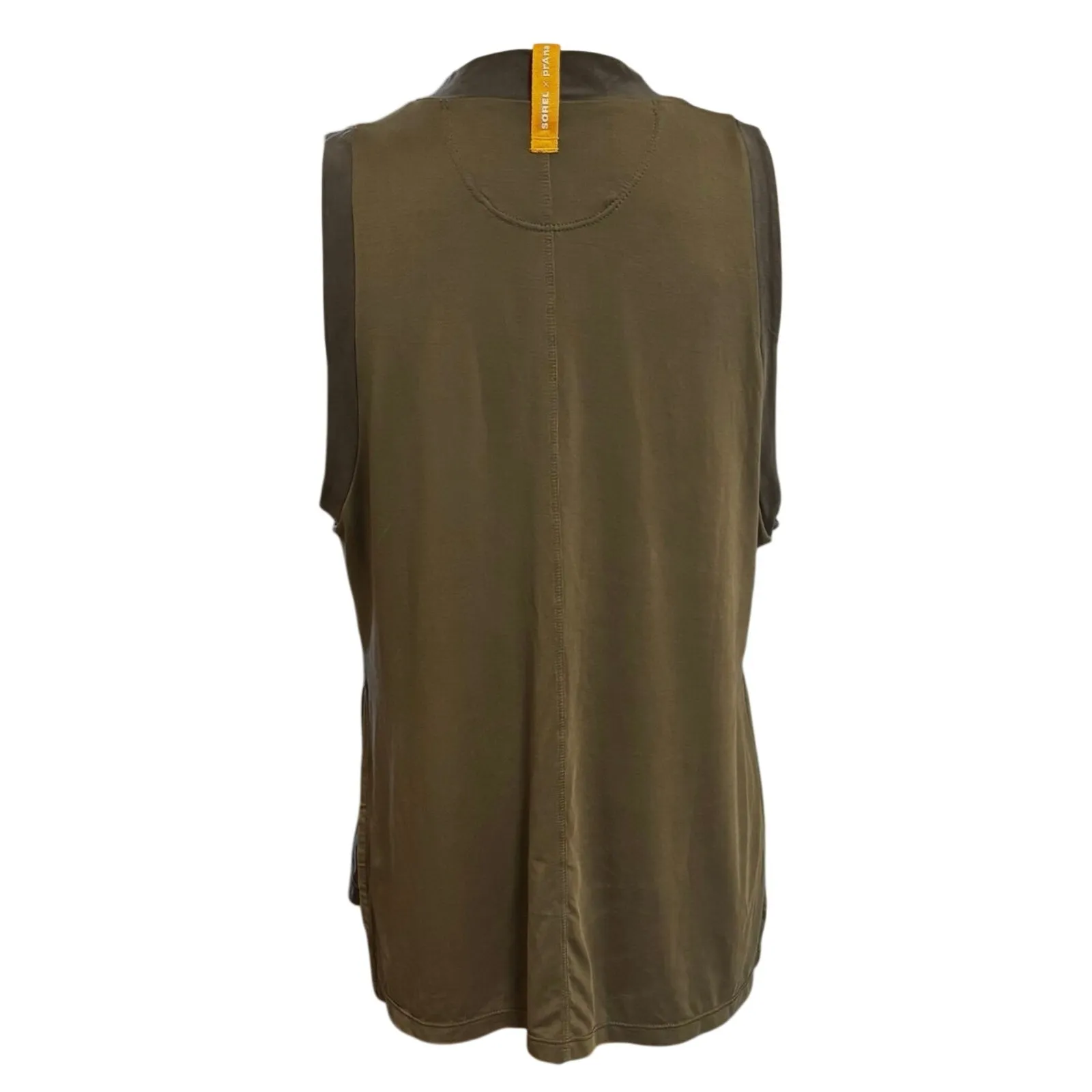 Sorel x Prana Size M Wandering Soul Mock Neck Tank Top Athletic Workout Gray Size M - Image 4