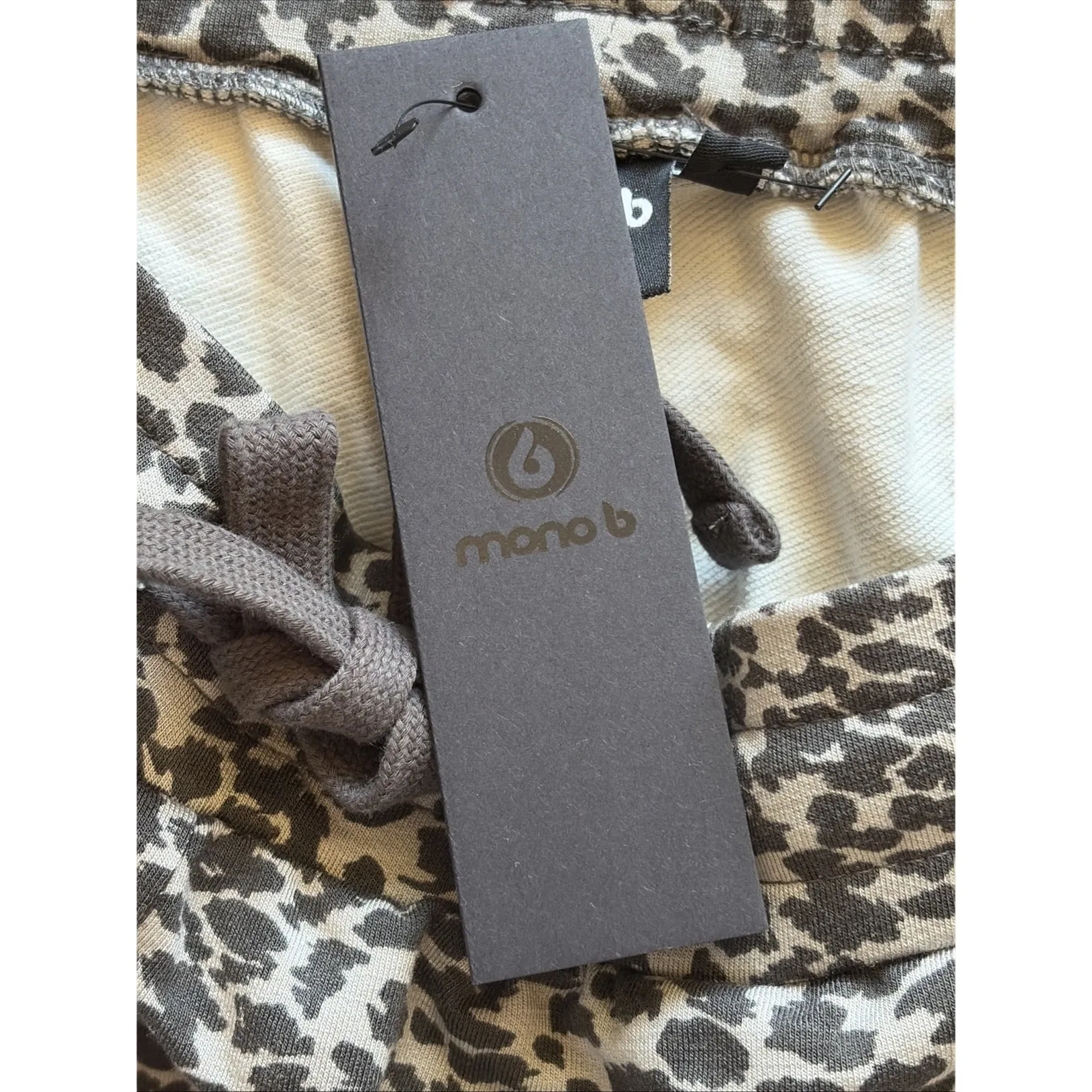 Mono B Gray Grey Cheetah Animal Print Stretch Joggers Casual Lounge Pants 1XL Size XL - Image 9