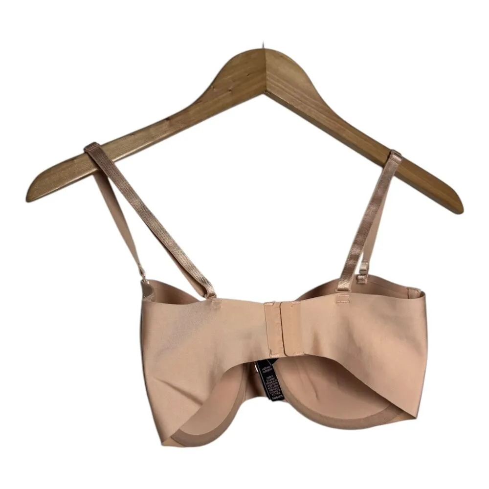 Victoria Secret Bra Women 34DD Sexy Illusions Uplift Strapless Praline Nude - Image 2