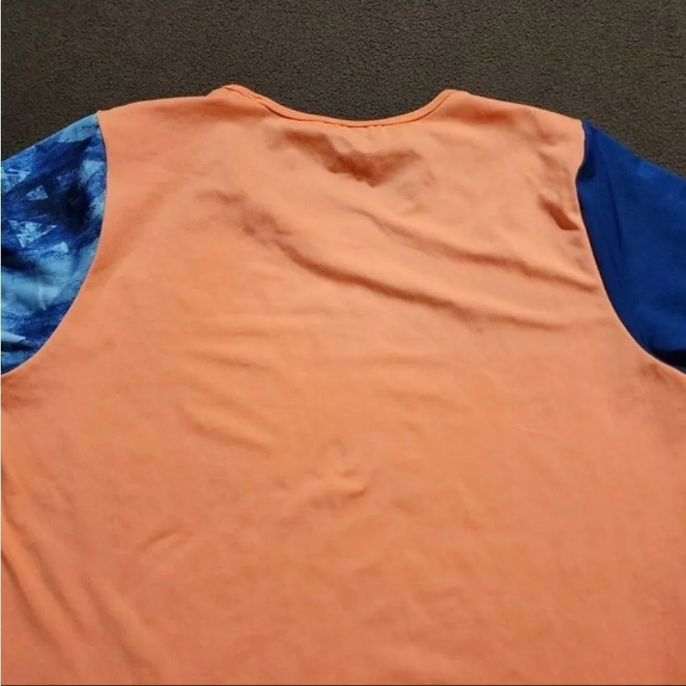 Adidas women’s neon orange Advantage 3/4 sleeve climalite tennis shirt - Image 9