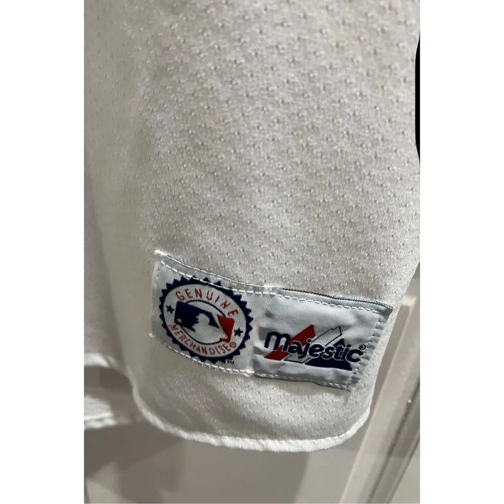 Majestic Derek Jeter #2 Yankees Jersey XL White MLB Men’s Sewn USA Authentic - Image 5