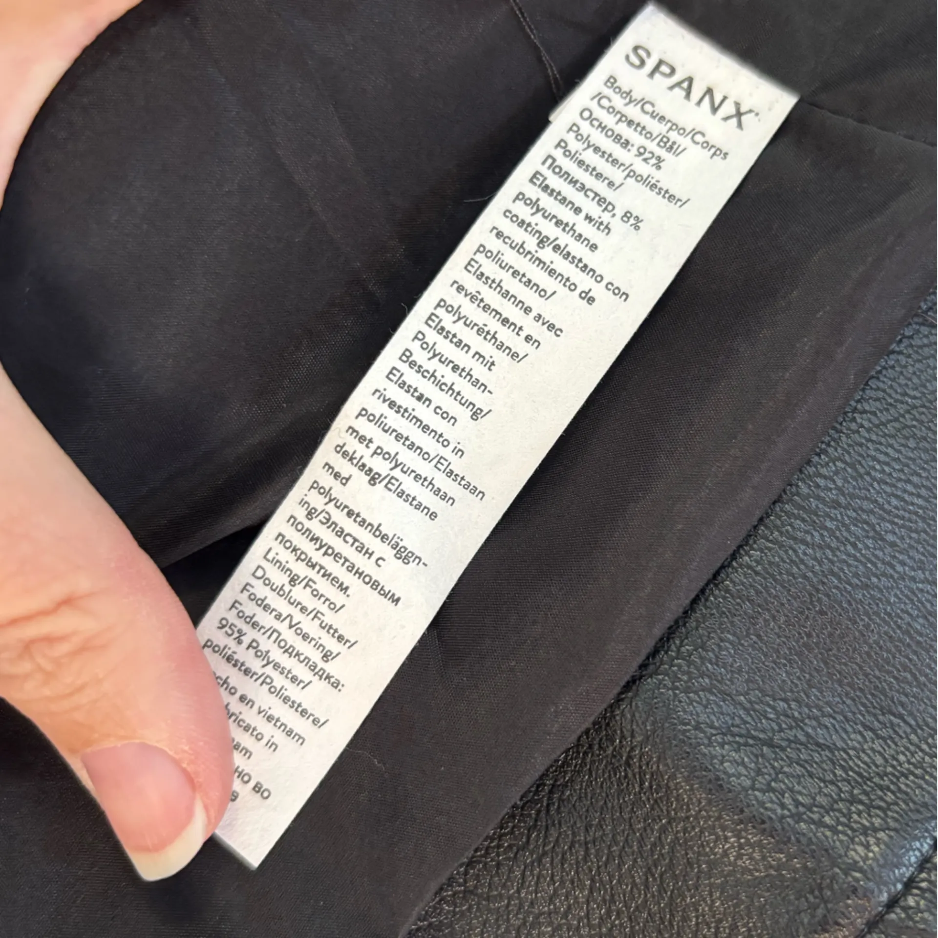 NWT SPANX women’s Leather-Like Moto Jacket sz XS - Image 4