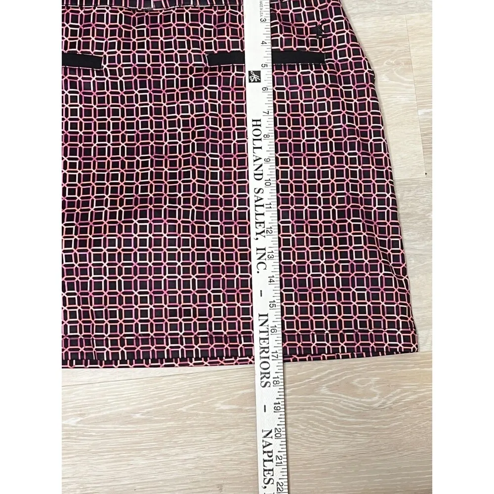 Kate Lord Activewear Skort – Women’s Small – Pink/Black Geometric – 17" Length - Image 5
