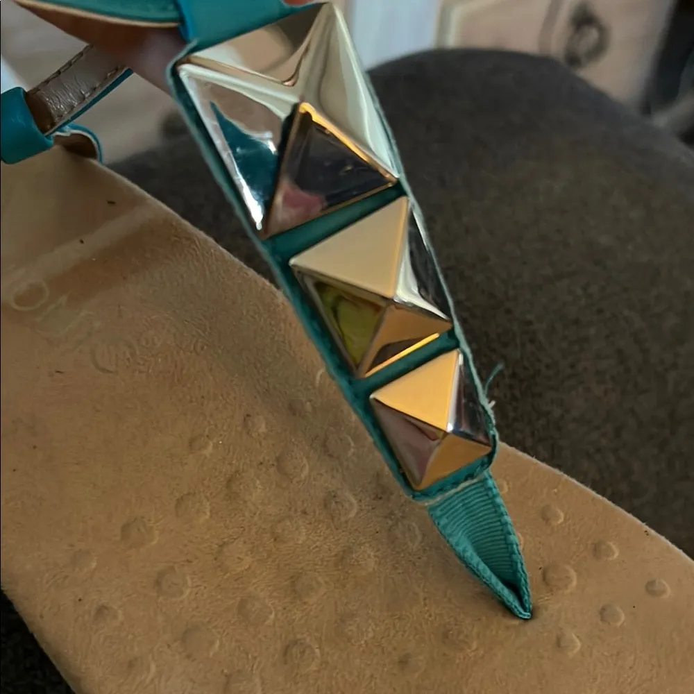 Vionic Womens Rest Nala Toepost Sandal Teal Size 8 - Image 7