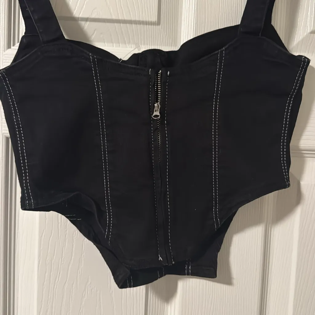 Zara Bustier Crop Tank Top - Image 4