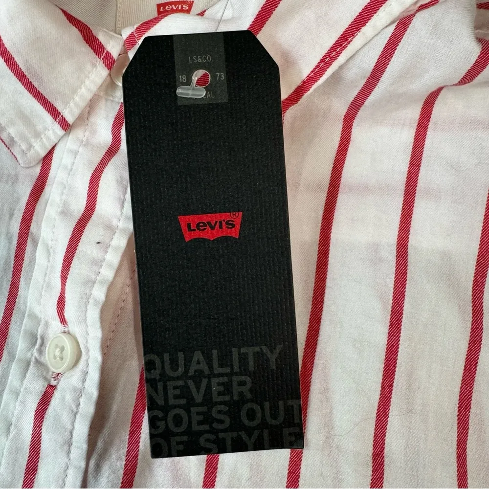 Levi’s Ultimate Boyfriend Striped Cotton Shirt - Image 9