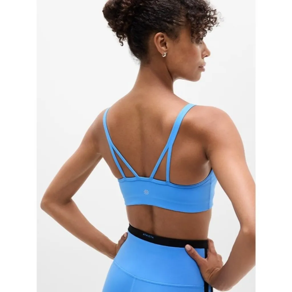 Athleta L Cut Out Bra D-DD Cornflower Blue Large - Image 2