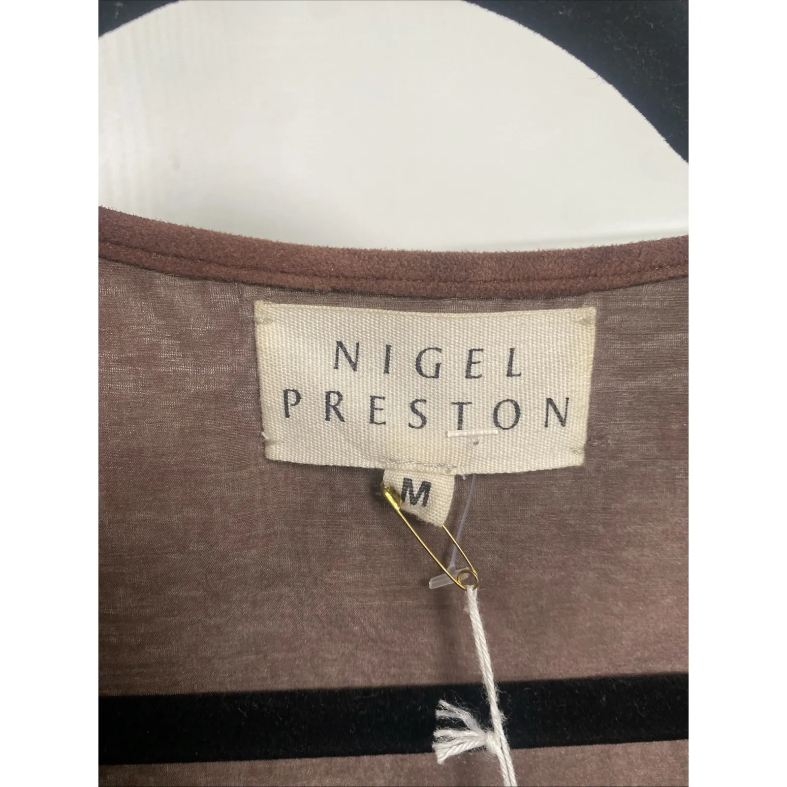 Nigel Preston M Duster Jacket Festival Boho Western Whimsigoth Indie Designer Brown Size M - Image 6