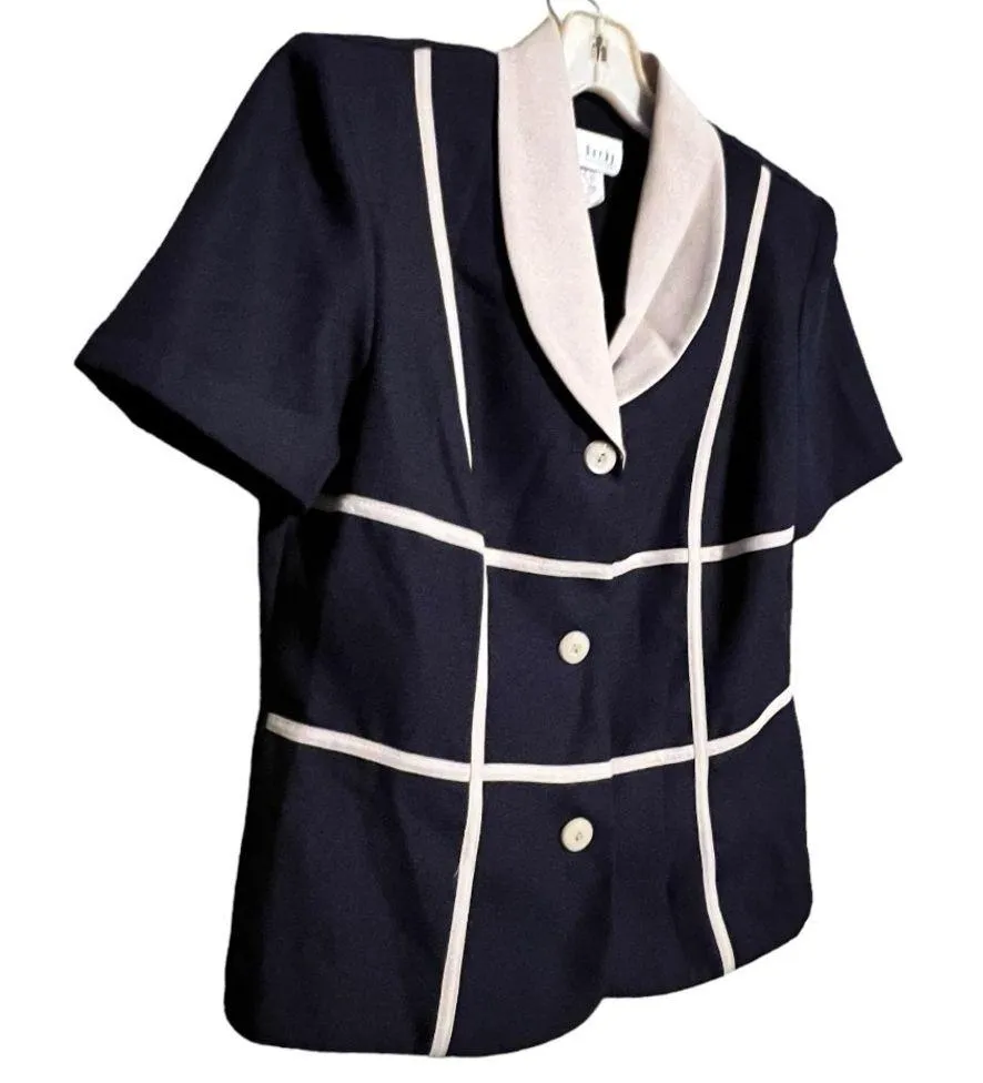 Vintage Miss Dorby Polyester Suit Jacket Size 12 - Image 3