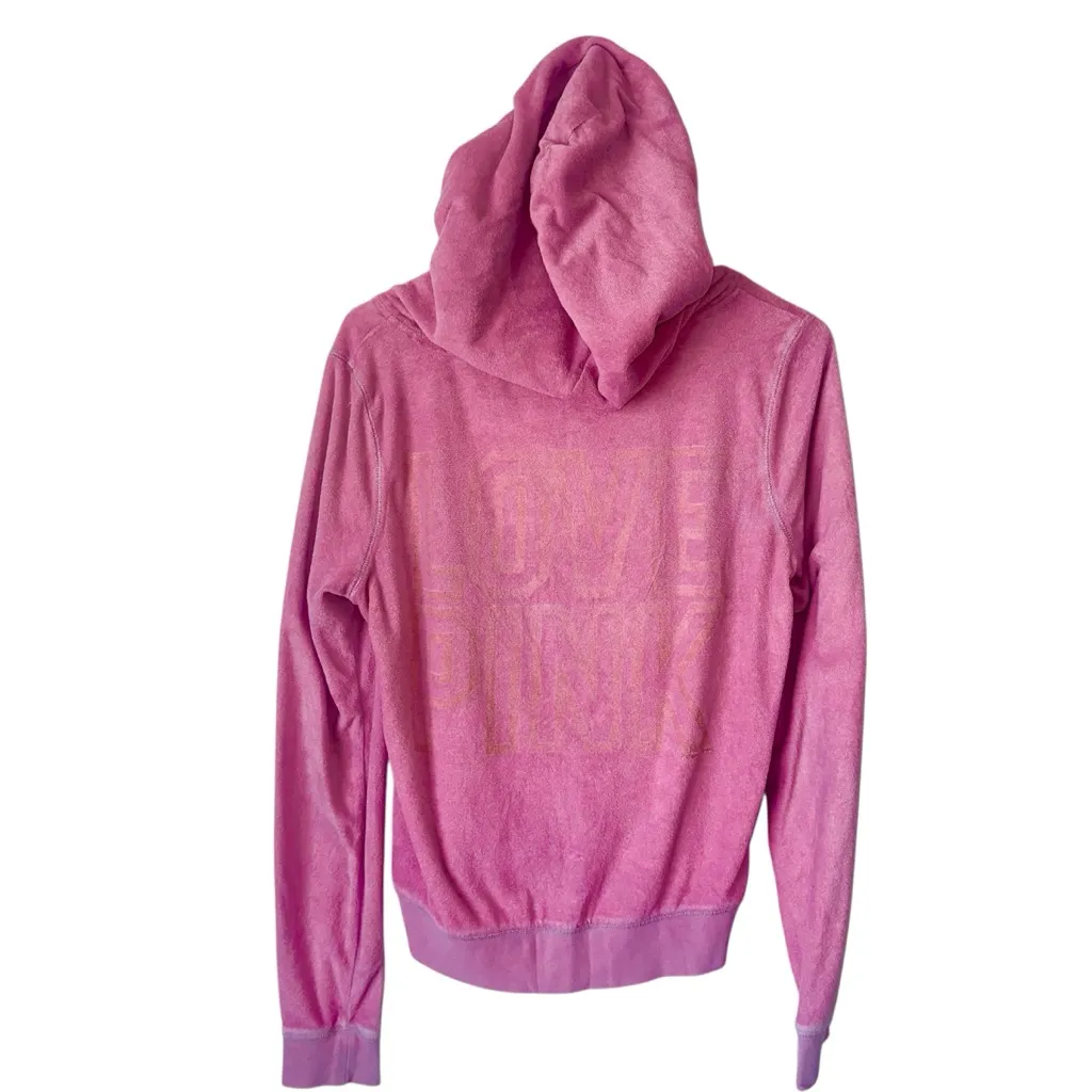 Y2K VS PINK Terry Cloth Full Zip Hooded Jacket! - Image 2