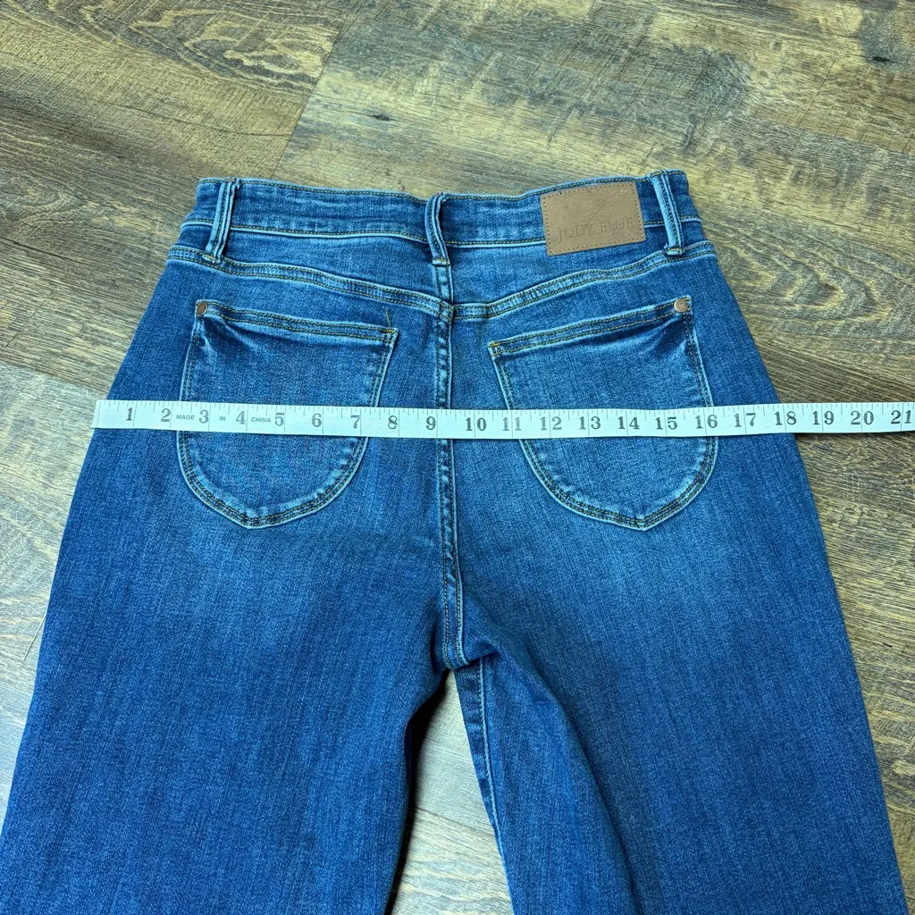 Judy Blue Slim Fit Jeans Womens 9/29 JB82549DK High Rise Stretch Blue Denim - Image 6
