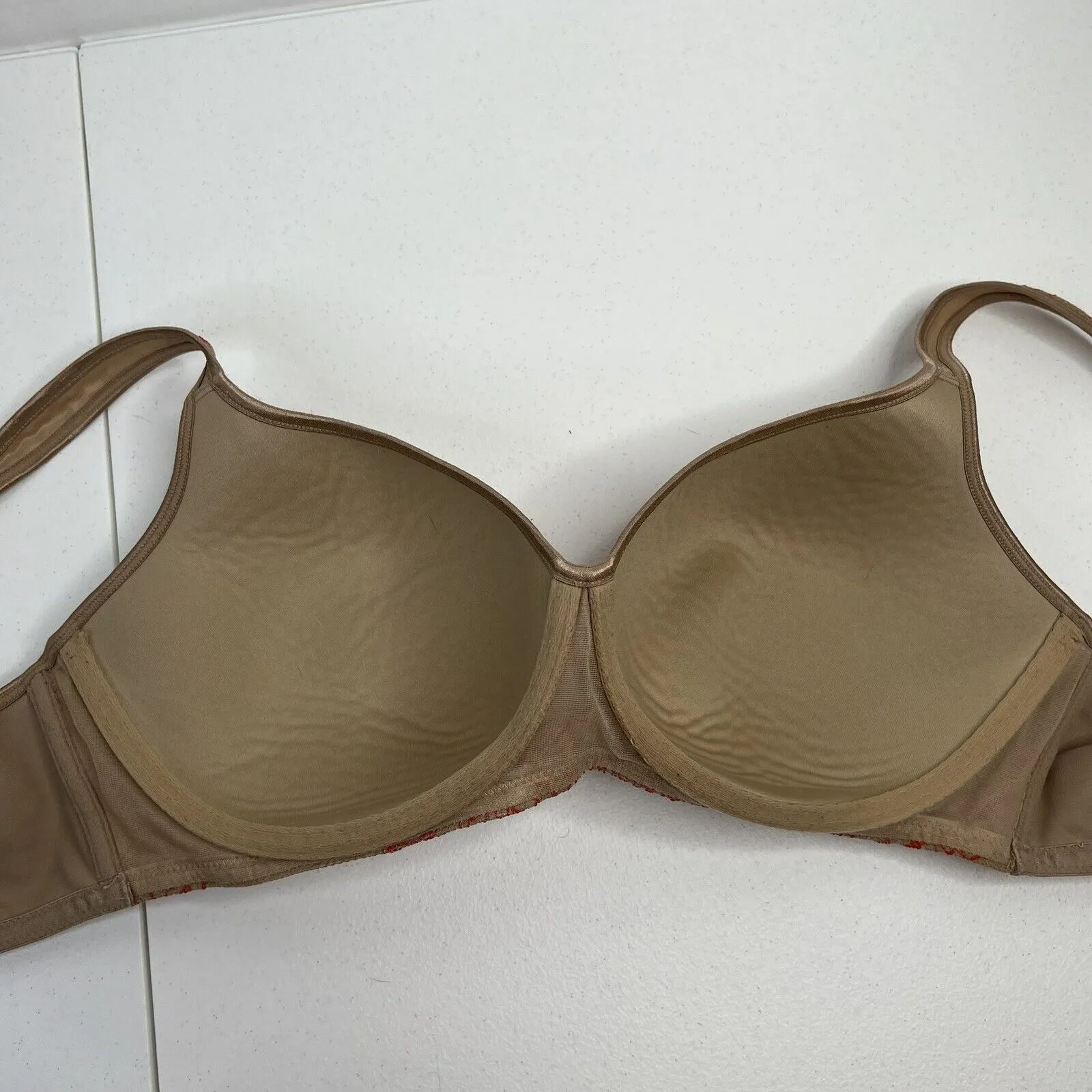 Cacique Size 42D Bra Lightly Lined Full Coverage Wireless No Wire Beige Women’s - Image 8