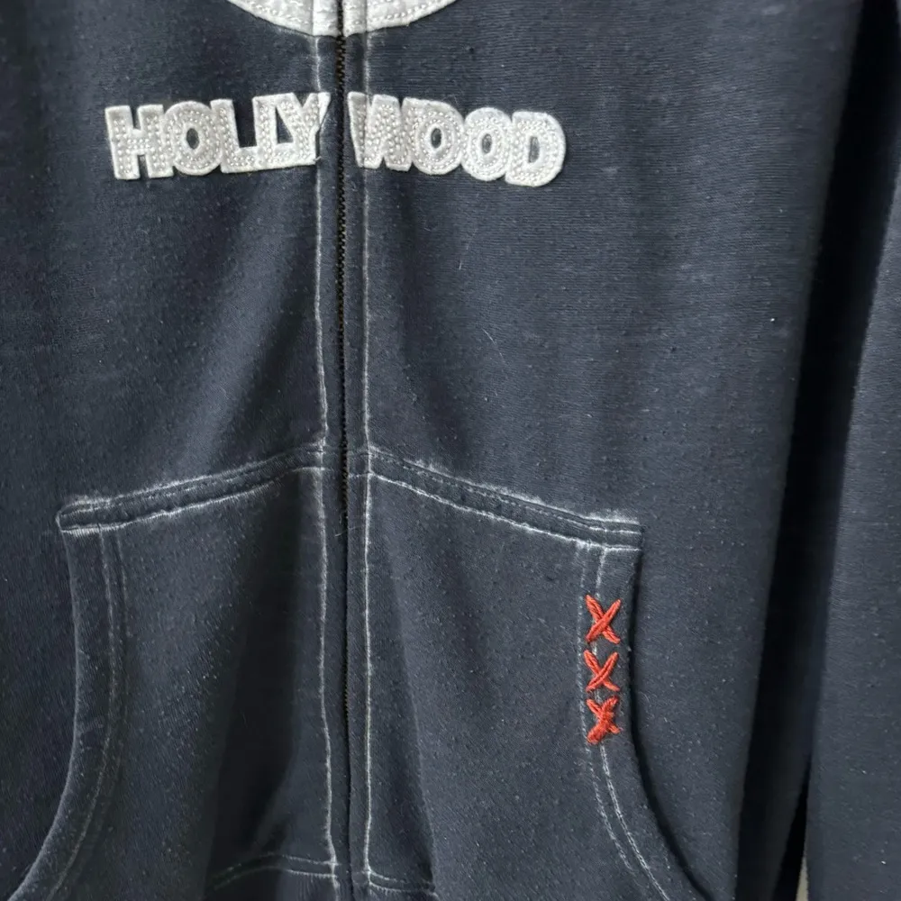HARD ROCK CAFE HOLLYWOOD ZIP UP HOODIE UNISEX SMALL - Image 4