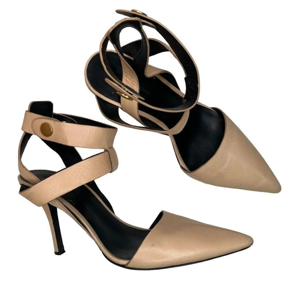Alexander Wang Sonja Bandage Pumps Nude Pointed Toe Size 40 US 10 Heels - Image 1