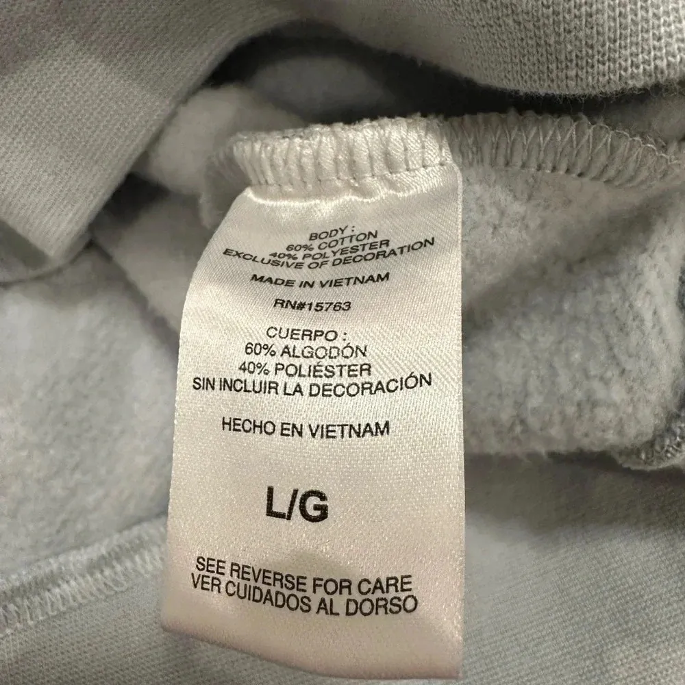 Champion women’s fleece lined sweat light blue size L - Image 3