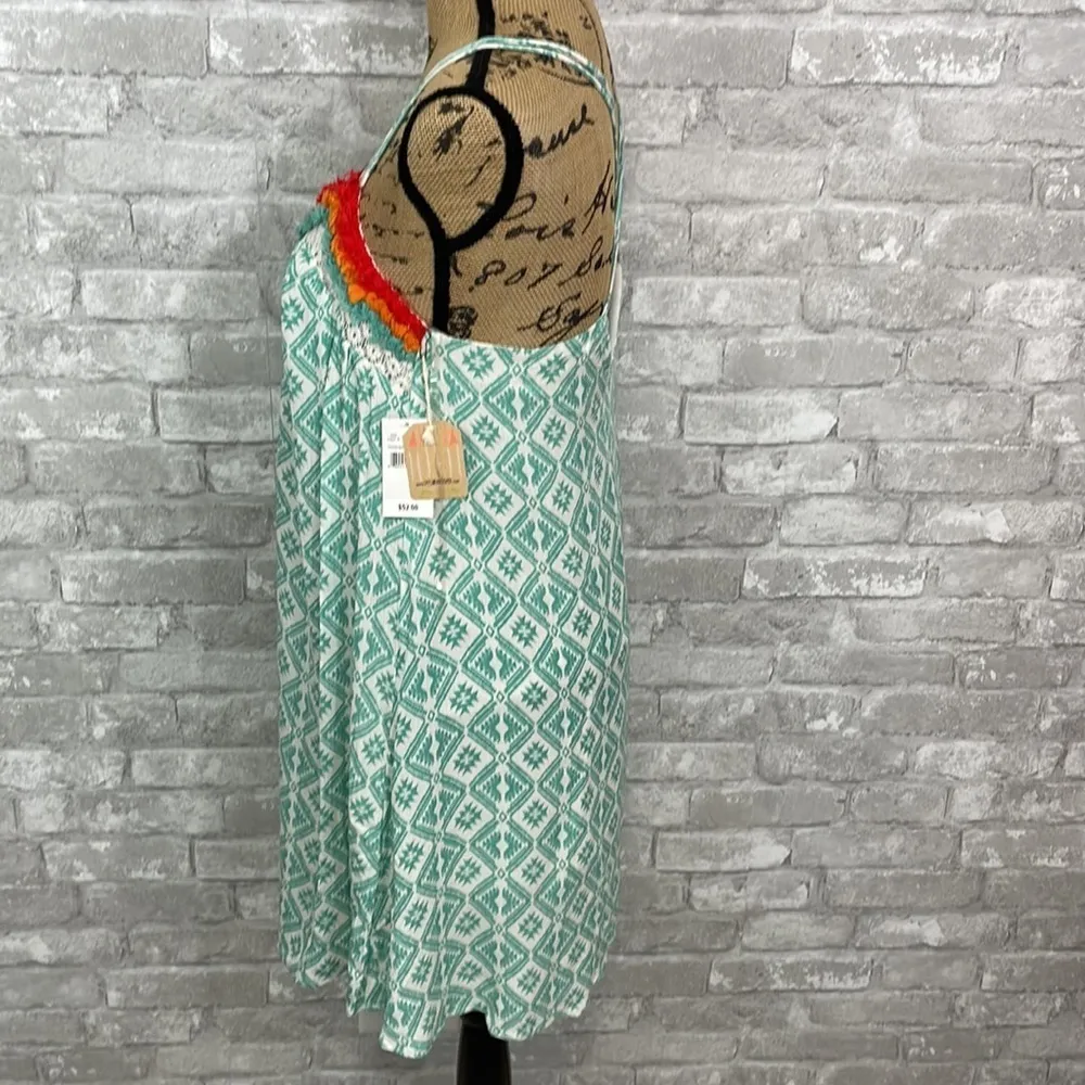 Taylor & Sage Fringe Neckline Dress - Image 3