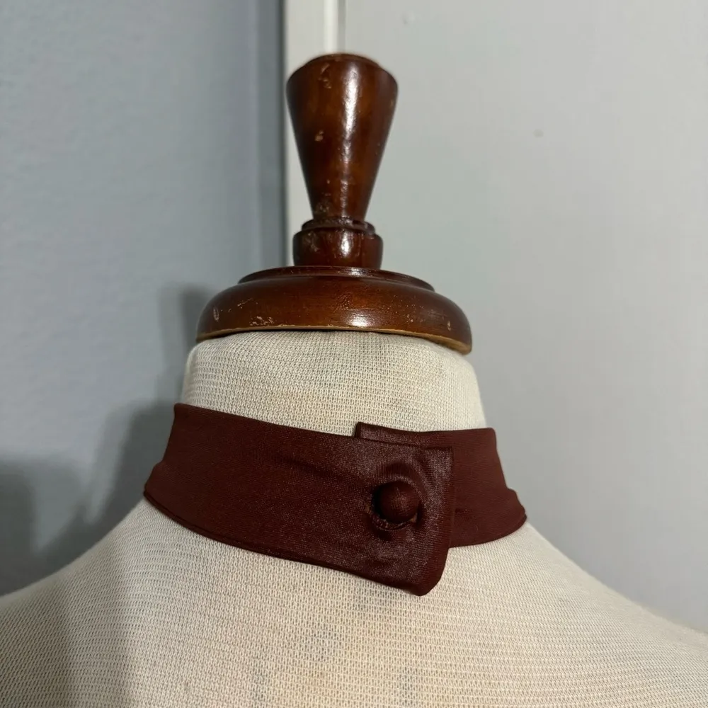 SHEIN Rust Brown Asymmetrical Hem Open Back PU leather Bodycon Party Dress Sz XS - Image 7