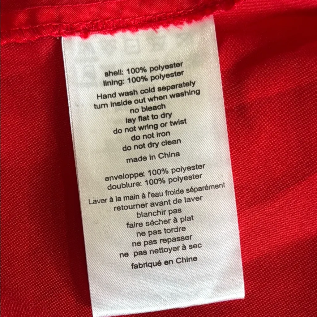 Stunning Red Floral Lace Prom Dress size 4 - Image 10