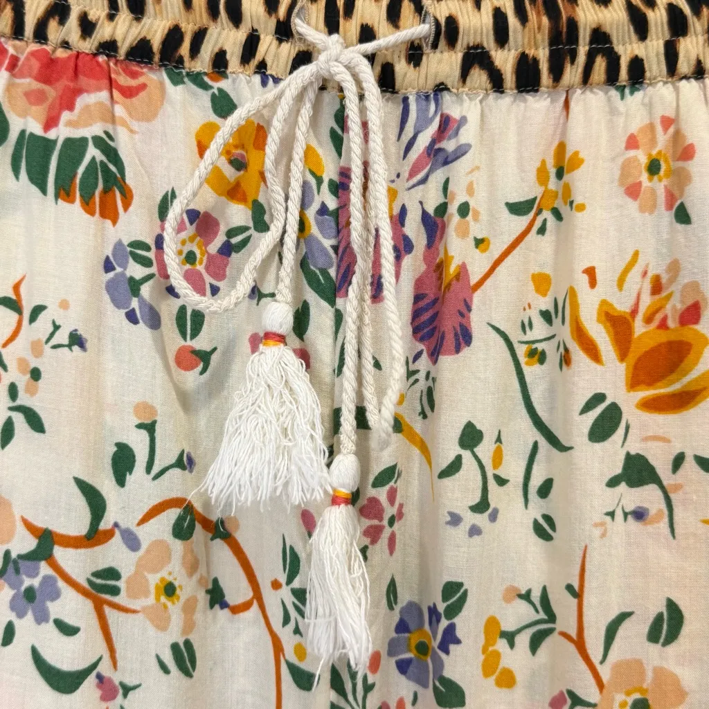 By Anthropologie Liane Lounge Harem Pants XS Floral Cheetah Beachy Boho Chic - Image 8