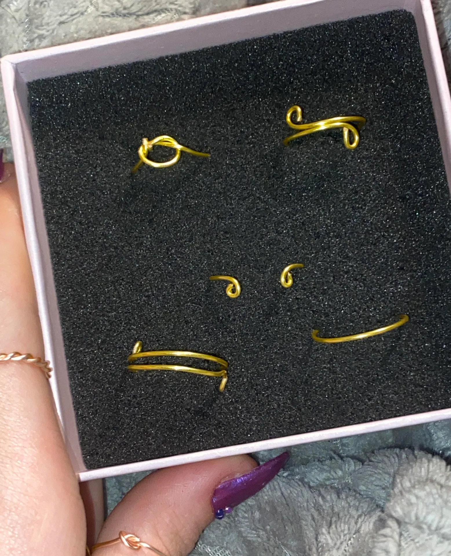 Simple Gold Adjustable Rings - Image 2