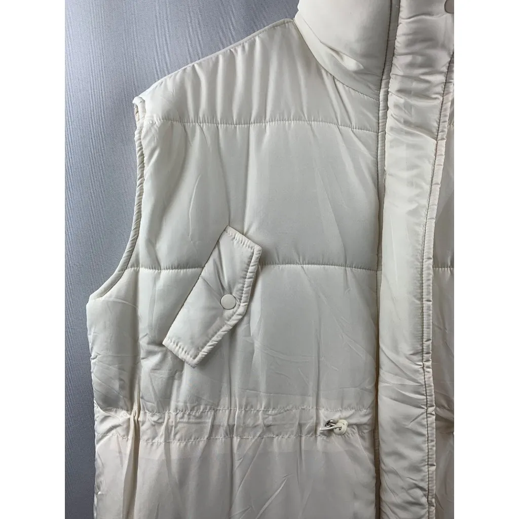 Women's Altar’d State White Puffer Vest Size L Size L - Image 4