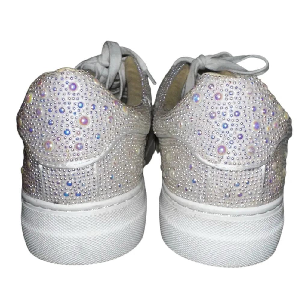 NWOB BETSEY JOHNSON SB-SUTON Platform Rhinestone Sneakers - tried on? - 8.5 - Image 4