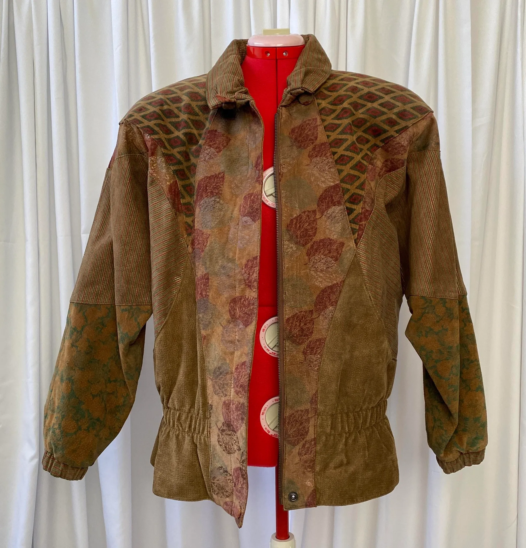 Vintage Hand Painted Suede Jacket - Image 3
