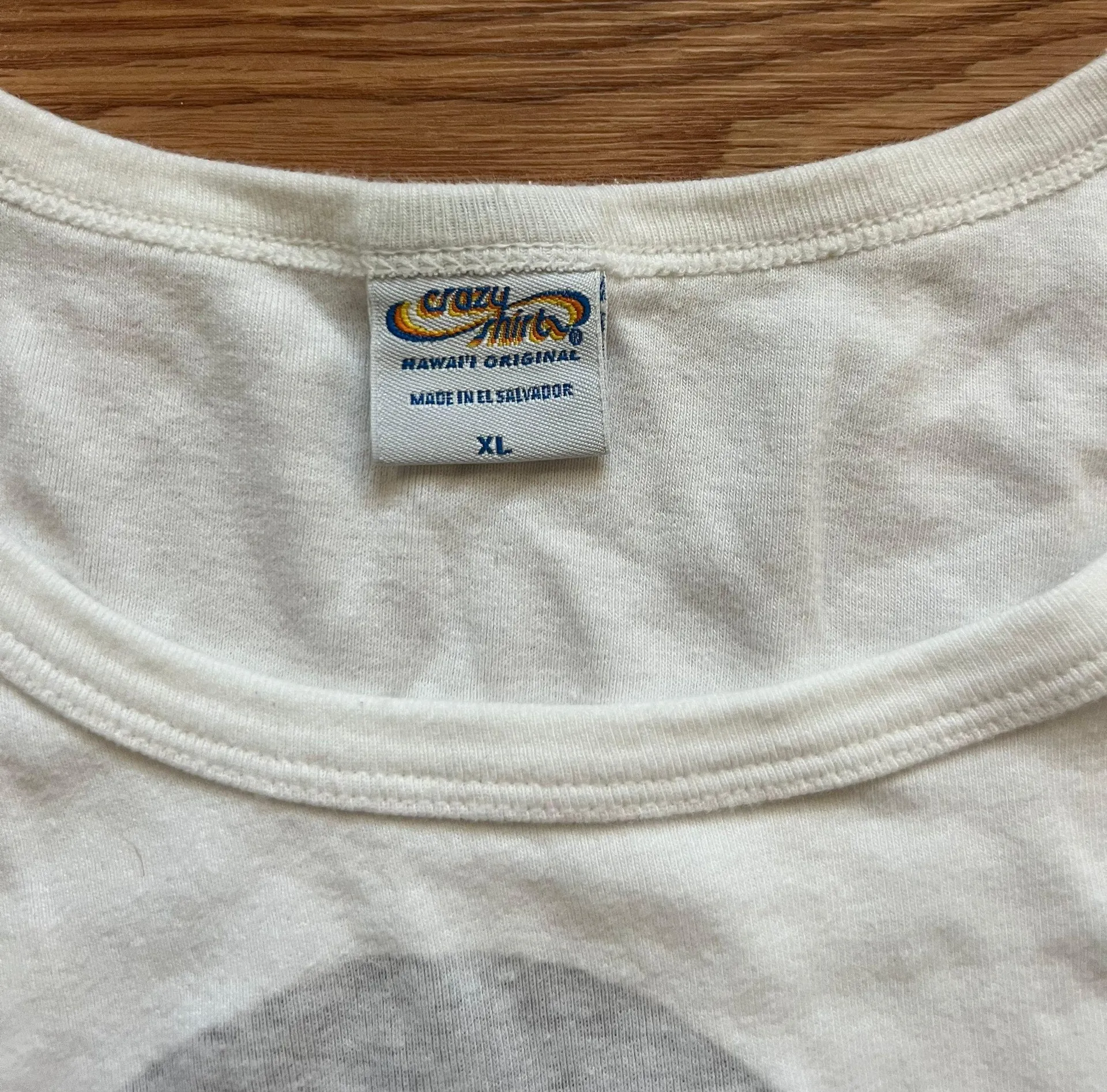 Vintage Crazy Shirt Coconut Girl White - Image 4