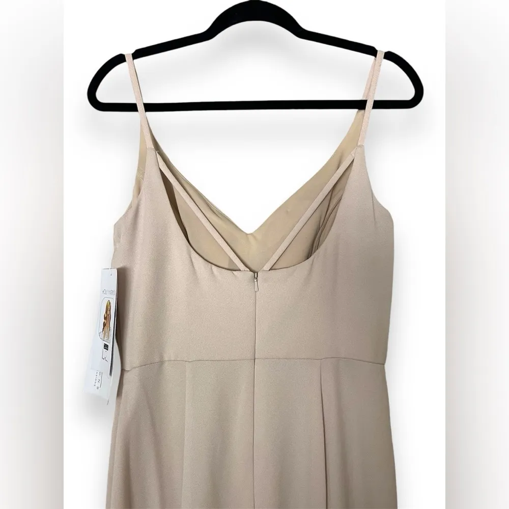 NWT Hayley Paige Occasions Bridesmaid Dress Style 5858 in Cashmere - Image 4