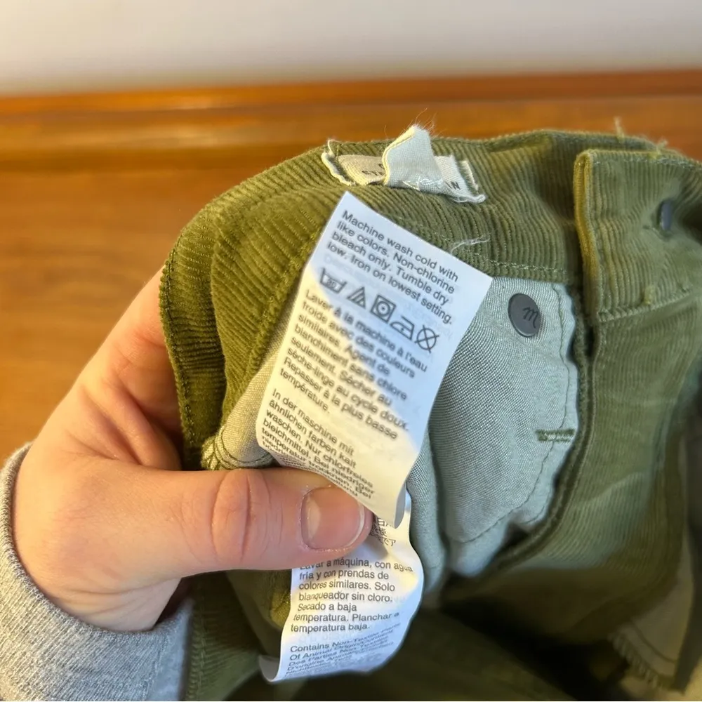 Madewell Classic Corduroy Straight Jeans In Vintage Moss - Image 14