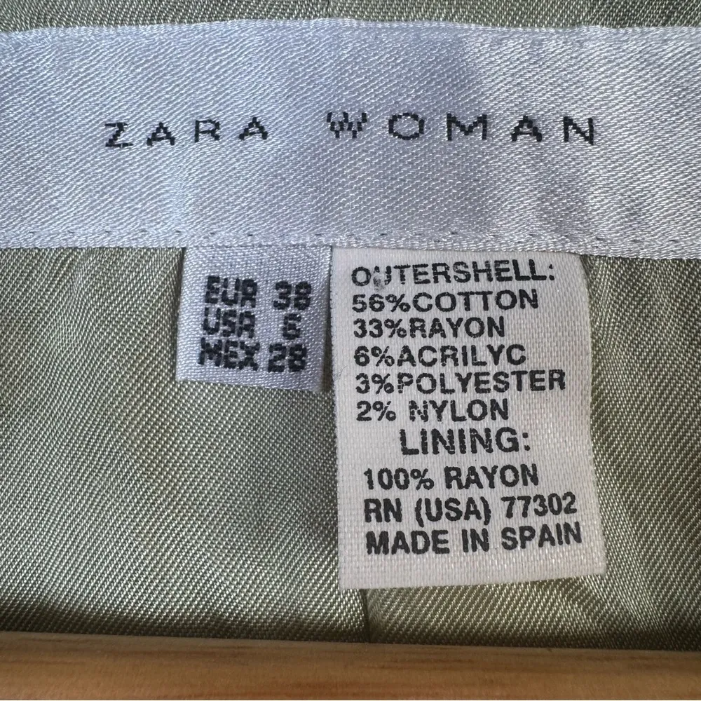 ZARA Tweed Blazer Jacket – Size 6 (Small) - Image 13